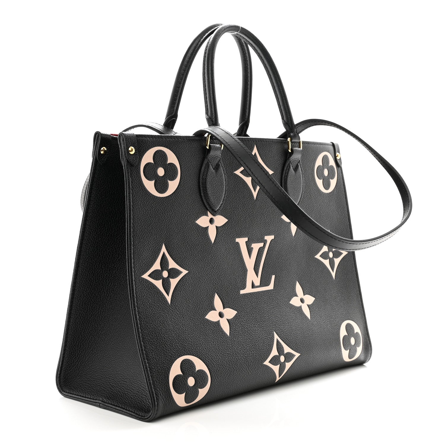 Louis Vuitton Empreinte Monogram Giant Onthego MM Black Beige 3 of 9