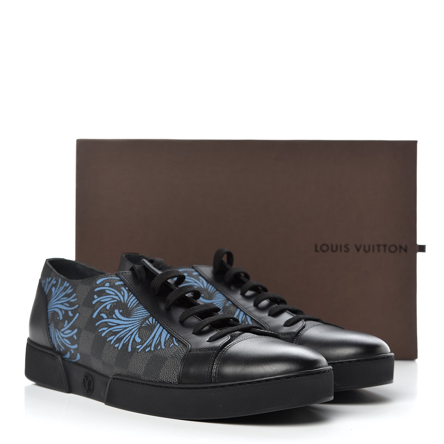 Louis Vuitton Damier Graphite Rope Sneakers 9.5 Blue 11 of 11