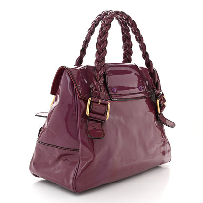 Valentino Garavani Patent Large Histoire Purple 3 of 15