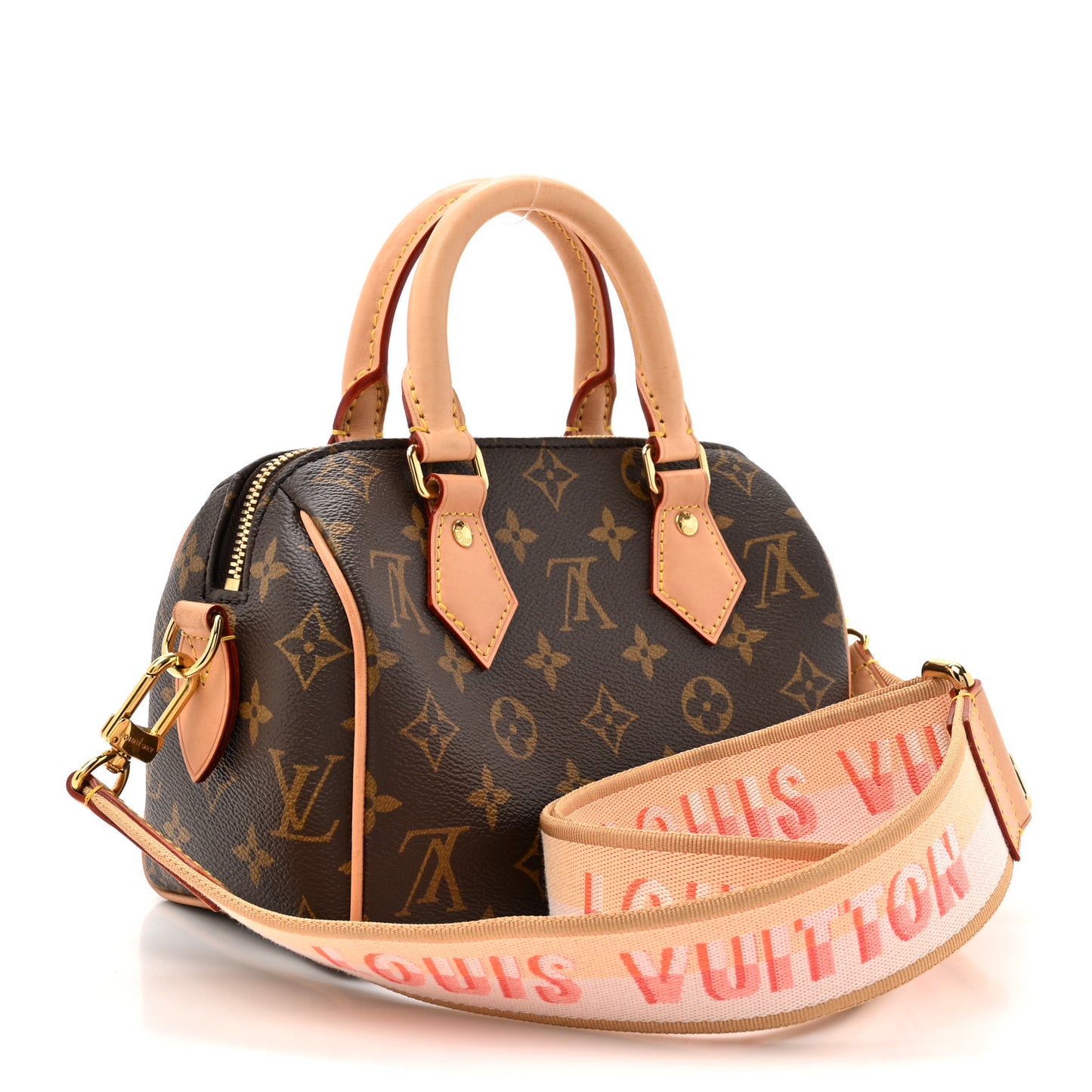 Monogram Speedy Bandouliere 20 Pink Orange