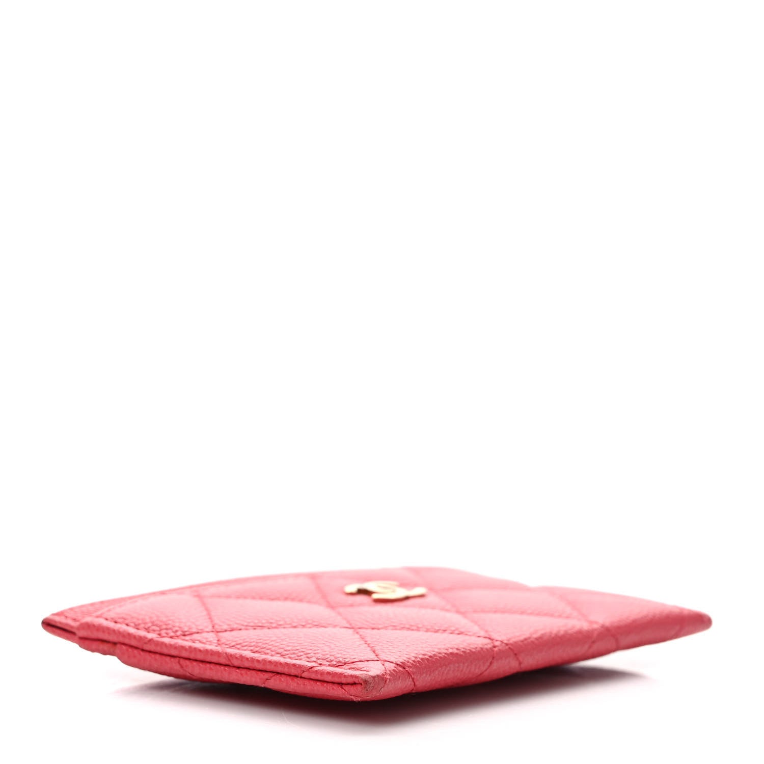 Chanel Caviar Quilted Card Holder Dark Pink 4 of 9