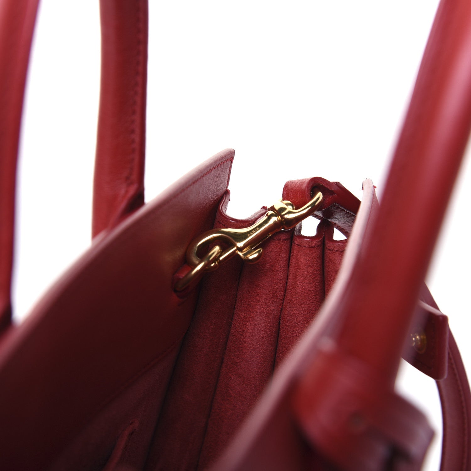 Saint Laurent Calfskin Nano Sac De Jour Lipstick Red 10 of 12