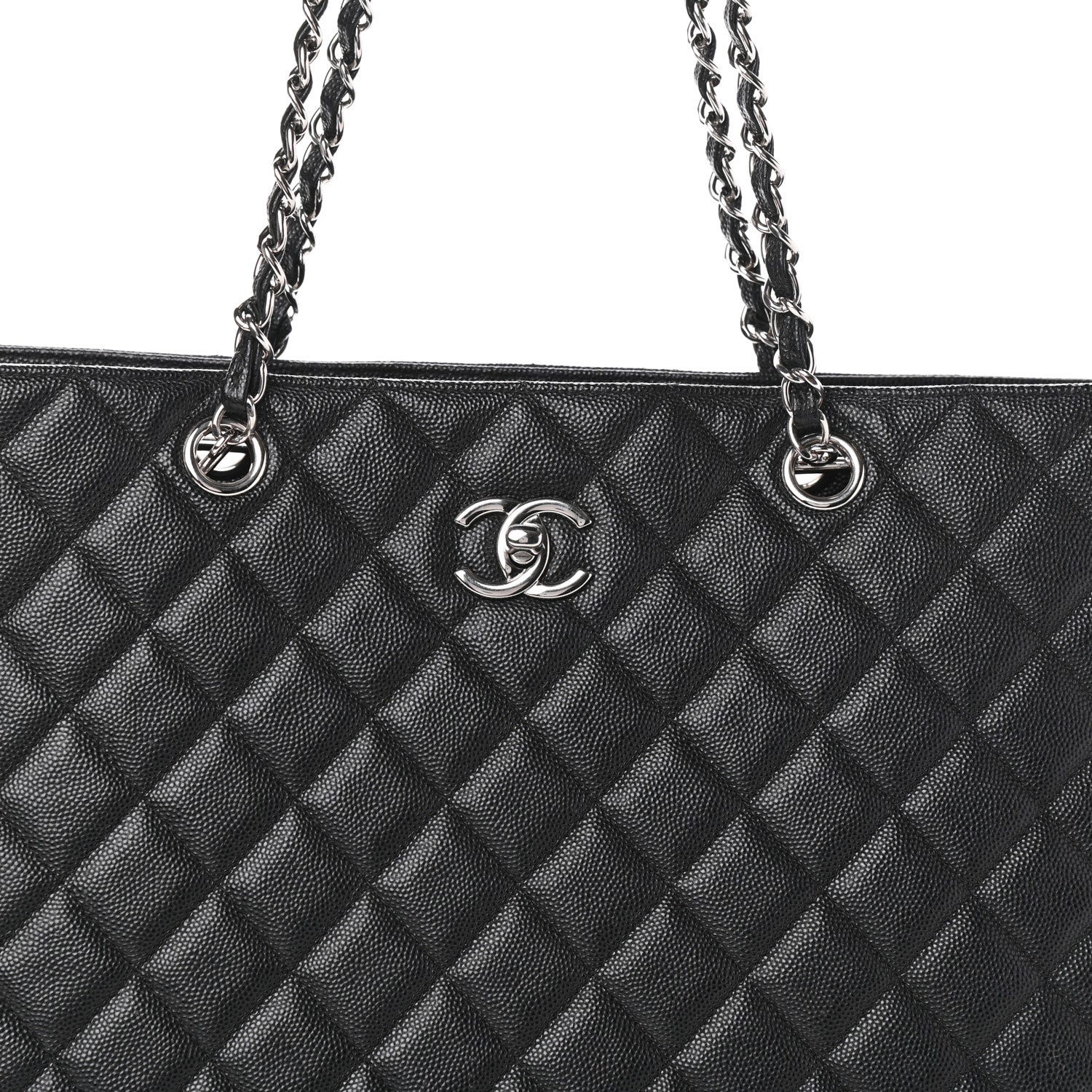 Chanel Caviar Quilted Large Classic Shopping Tote Black 8 of 10