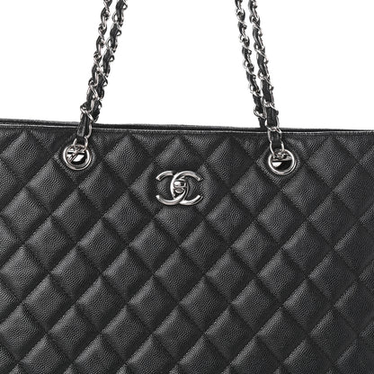 Chanel Caviar Quilted Large Classic Shopping Tote Black 8 of 10