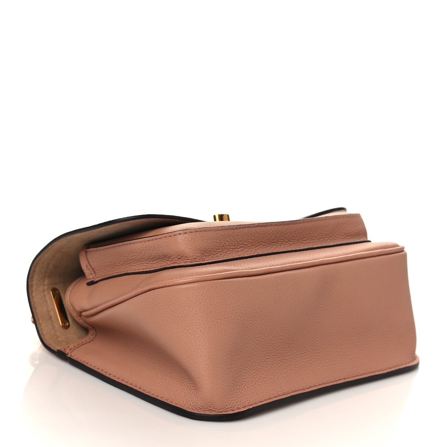 Louis Vuitton Grained Calfskin Lockme Chain Bag PM Rose Silk 3 of 5
