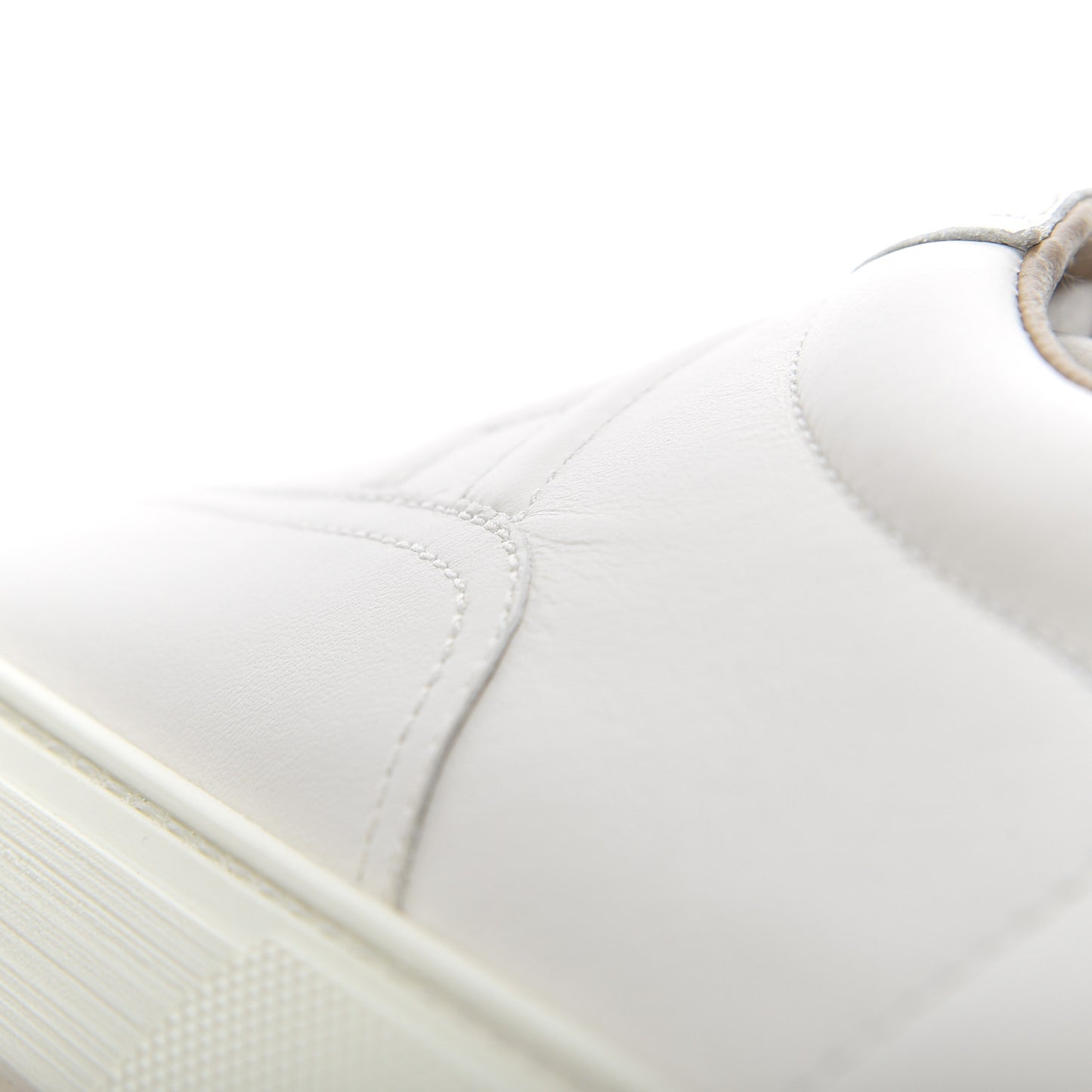 Calfskin Mens Quicker Sneakers 42 White Orange