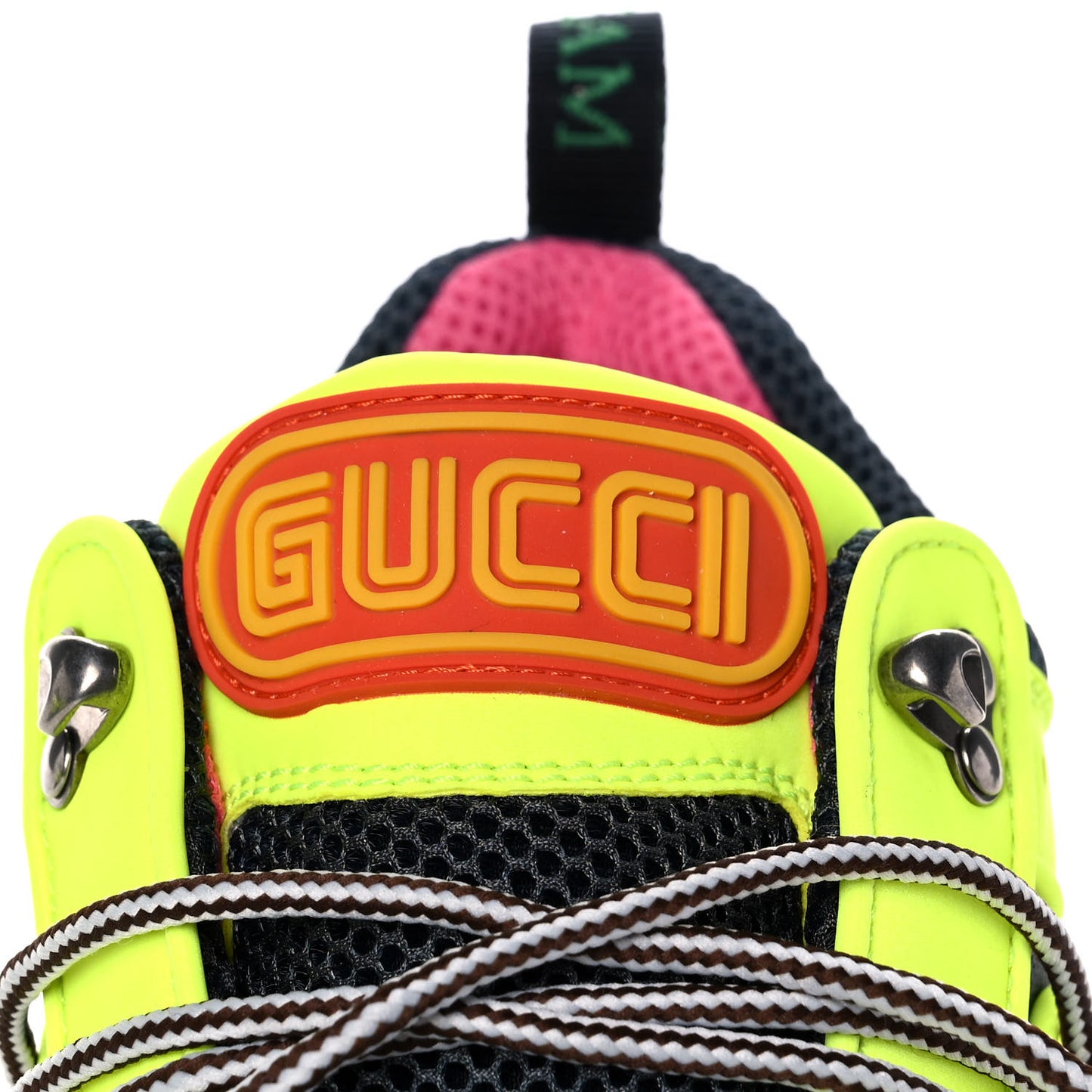 X SEGA Mesh Technical Canvas Calfskin Reflective Mens Flashtrek Sneakers 9 Neon Yellow Lotus