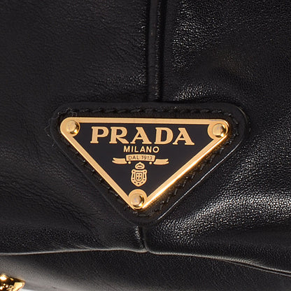 Prada Soft Calf Large Frame Tote Nero Black 6 of 12
