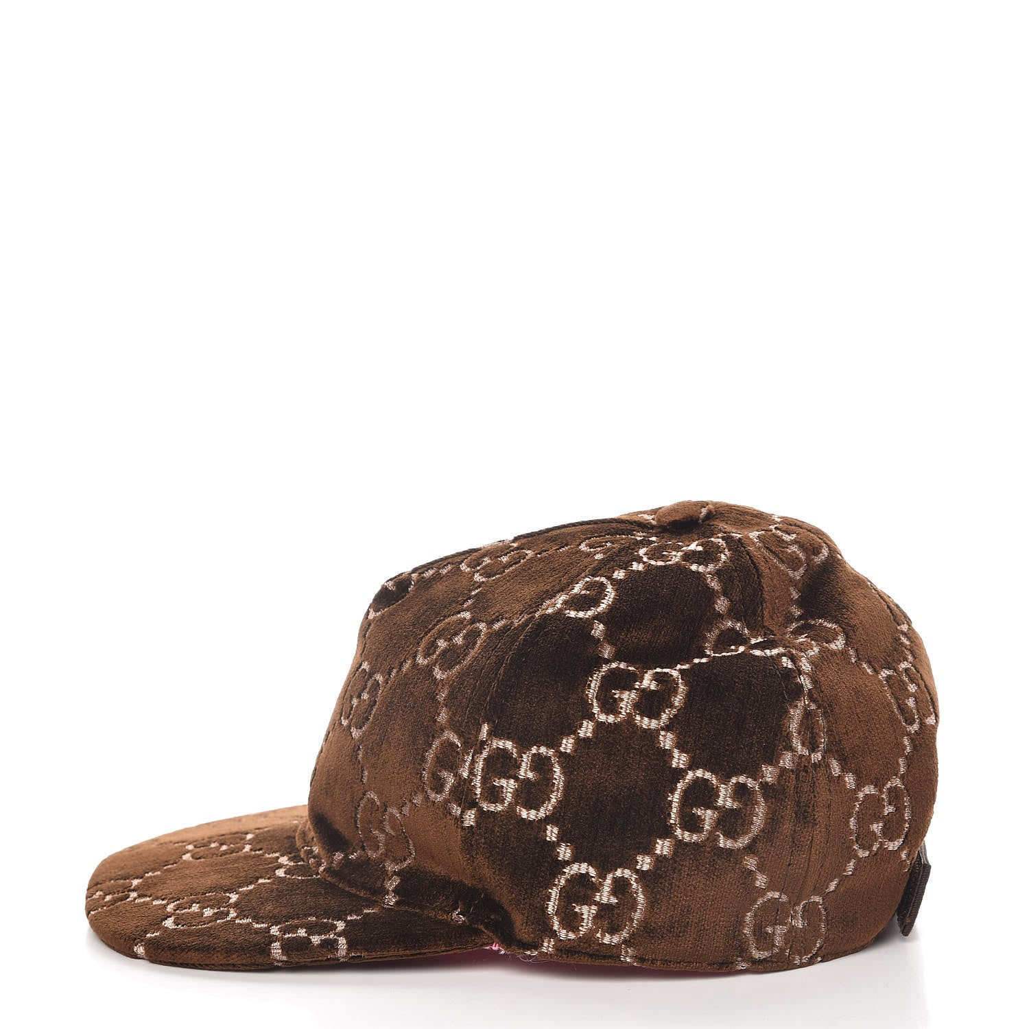 Gucci Velvet GG Monogram Baseball Cap S Brown 4 of 9