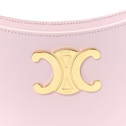Celine Shiny Calfskin Medium Tilly Triomphe Shoulder Bag Bleached Pink 8 of 11