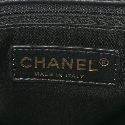 Chanel Calfskin Chevron Quilted Surpique Tote Black 6 of 10