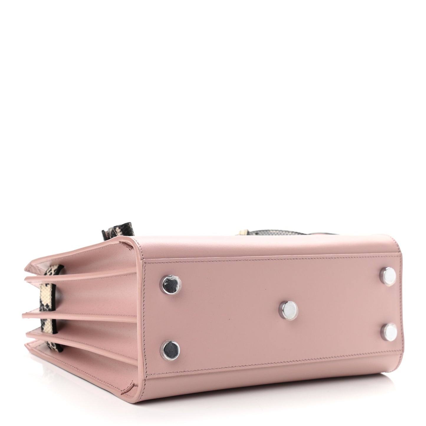 Calfskin Python Embossed Nano Sac De Jour Powder Pink