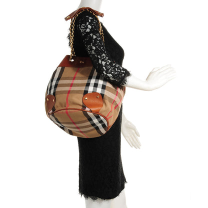 Burberry House Check Chain Strap Bucket Bag 2 of 8