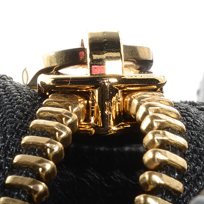 Celine Crocodile Embossed Medium Trapeze Black 8 of 9