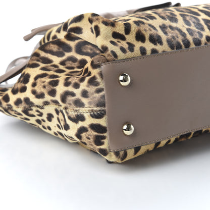 Valentino Garavani Calf Hair Leopard Print Medium Aphrodite Bow Tote 6 of 11