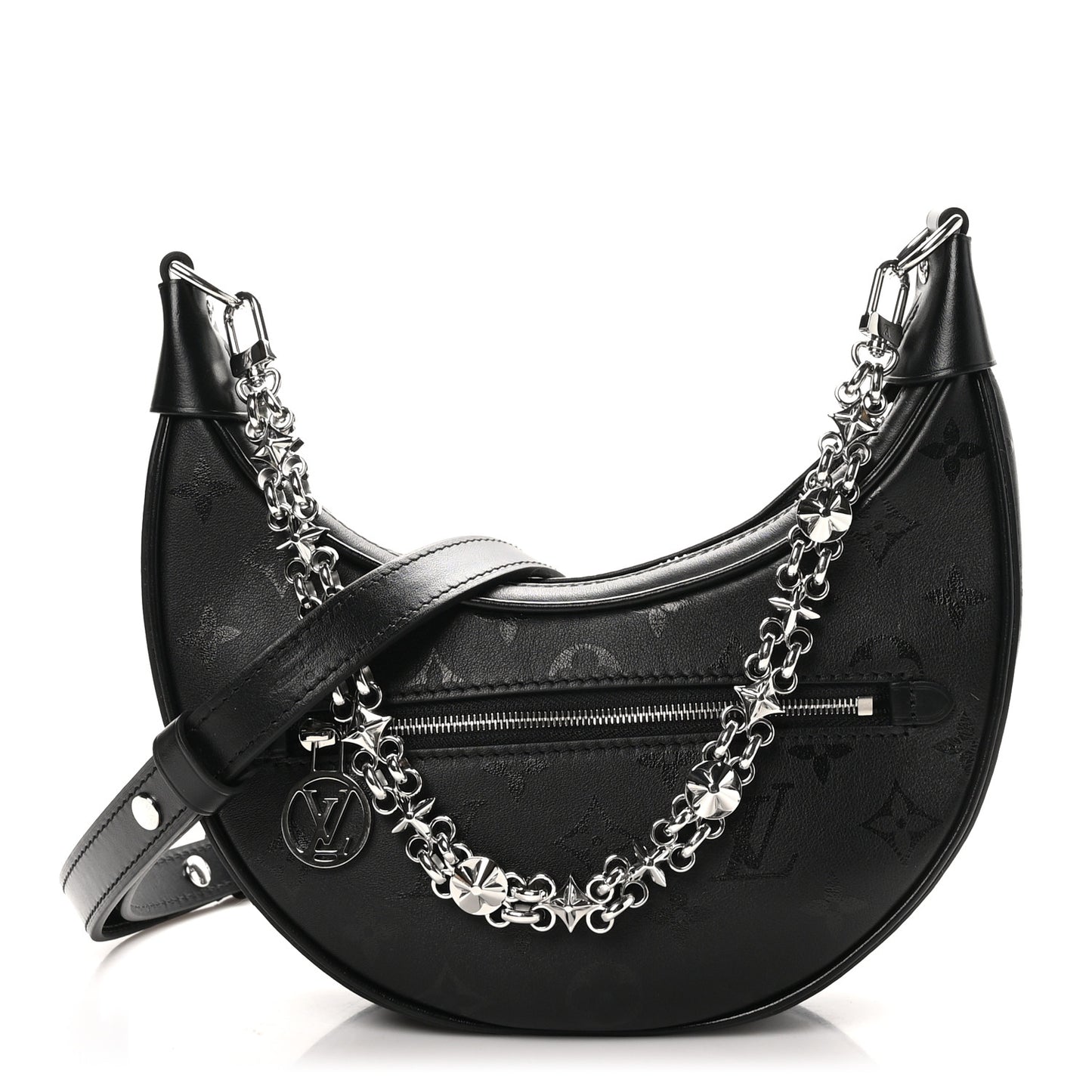 Calfskin Monogram Loop H27 Black
