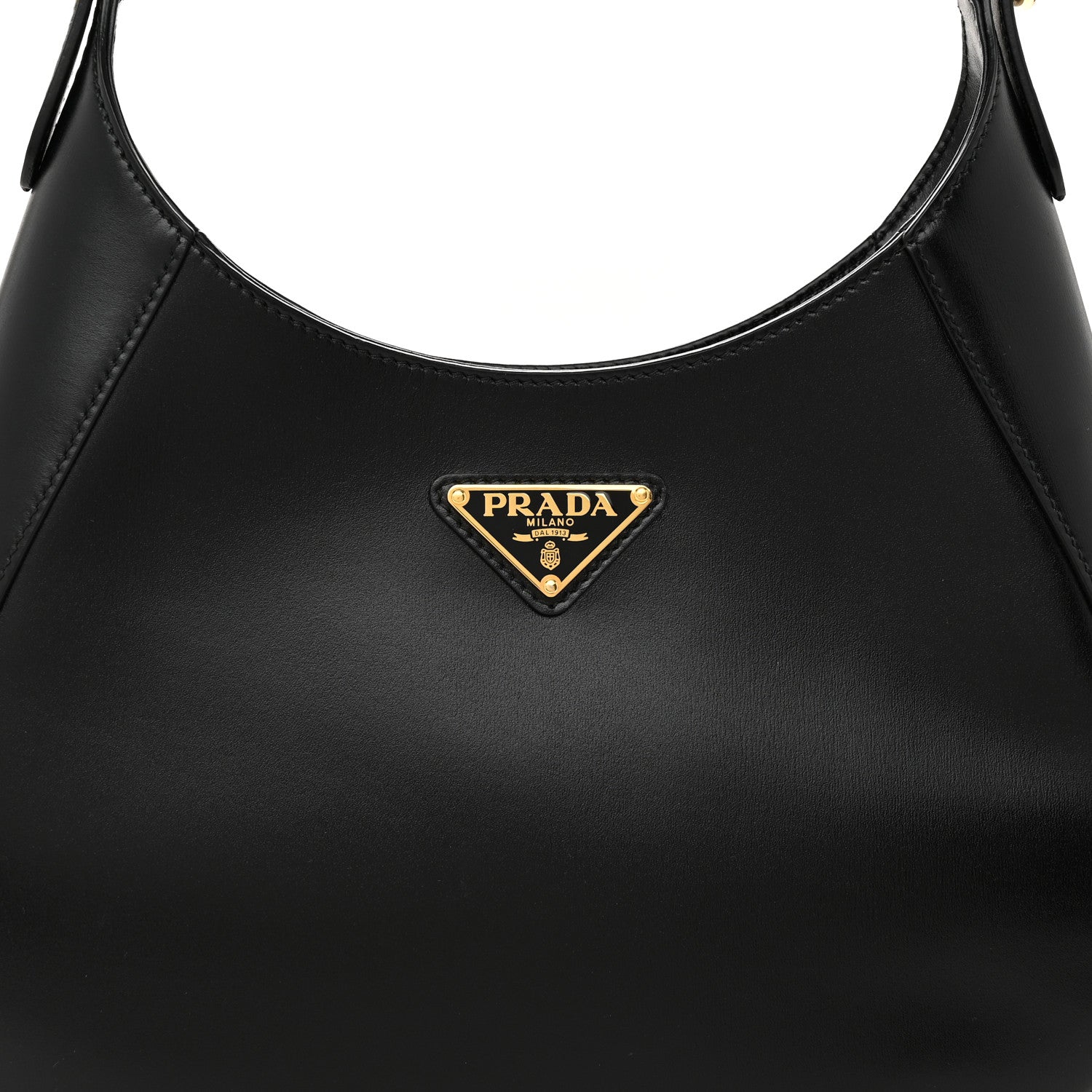 Prada Box Calfskin Shoulder Bag Black 8 of 11