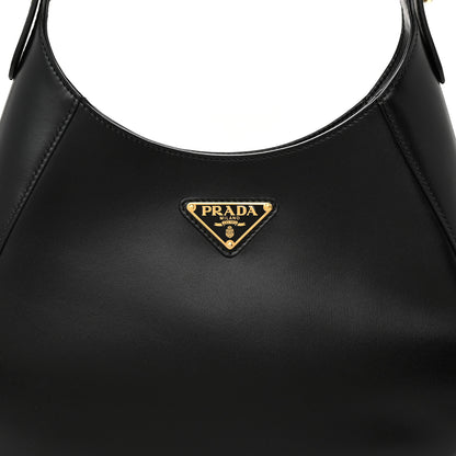 Prada Box Calfskin Shoulder Bag Black 8 of 11