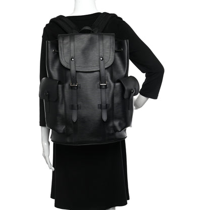 Louis Vuitton Epi Christopher Backpack PM Black 2 of 13