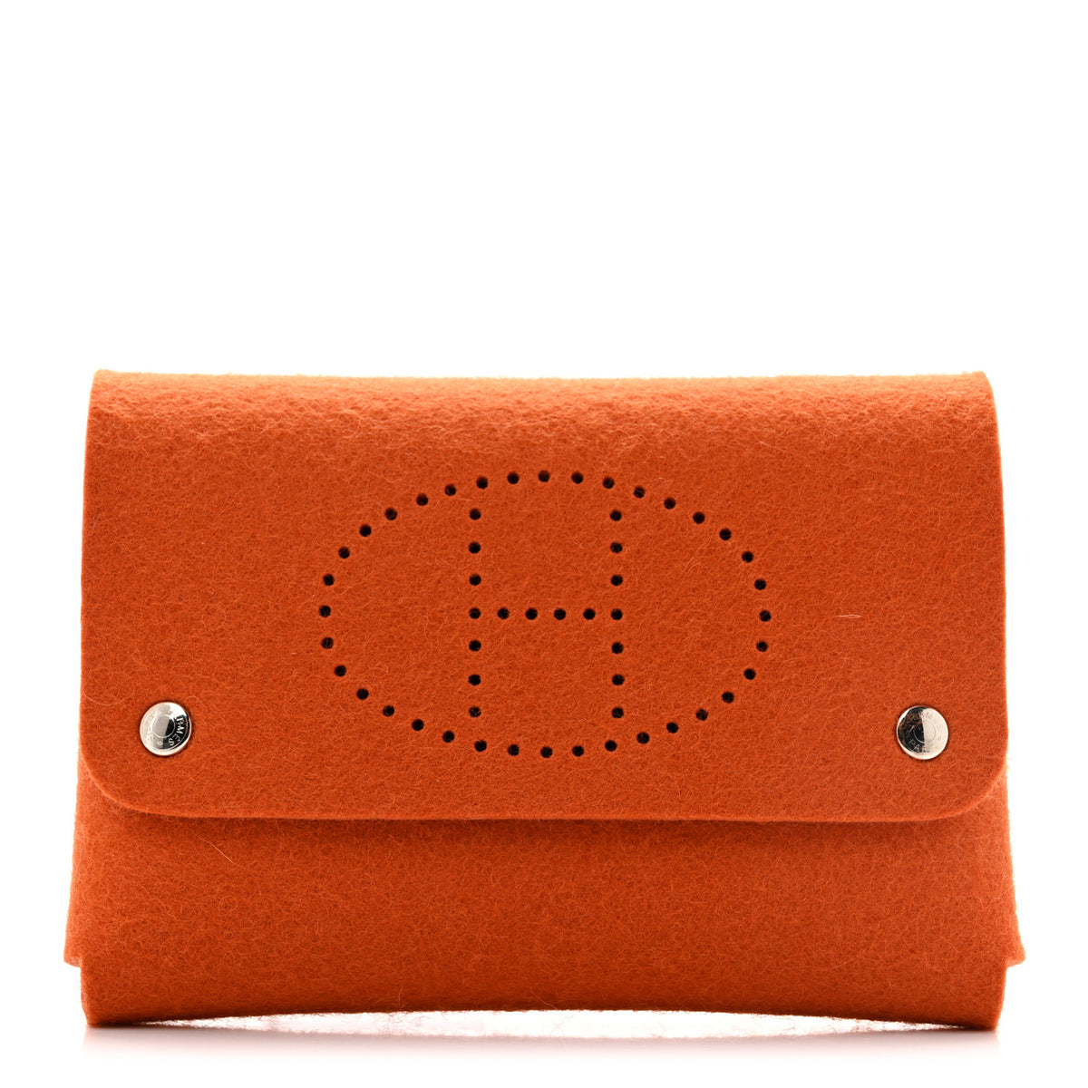 Hermes Felt Mises et Relances Playing Cards Holder Orange 1 of 7
