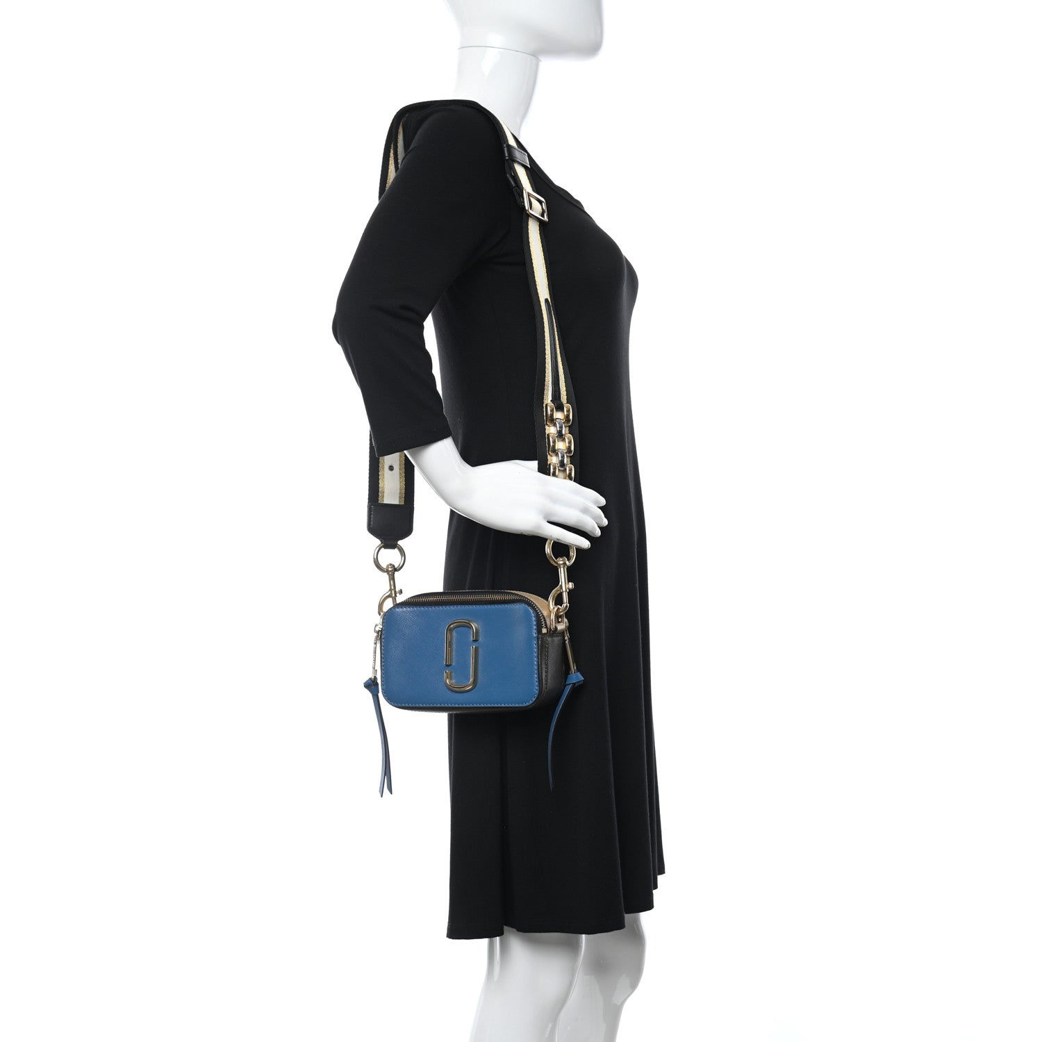 Marc Jacobs Saffiano Small Snapshot Camera Bag Blue 2 of 11
