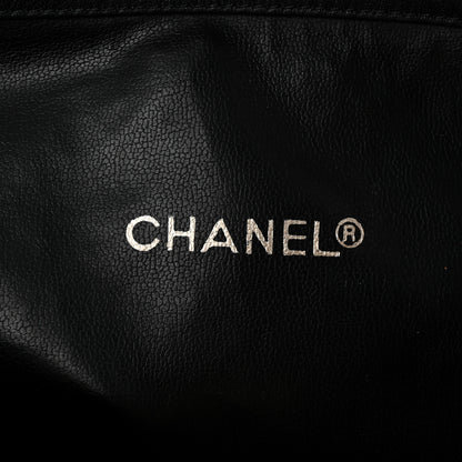 Chanel Grained Calfskin Quilted Drawstring Bucket Bag Black 7 of 13