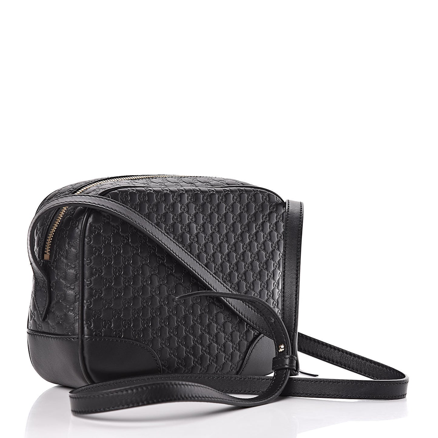 Microguccissima Mini Bree Messenger Bag Black