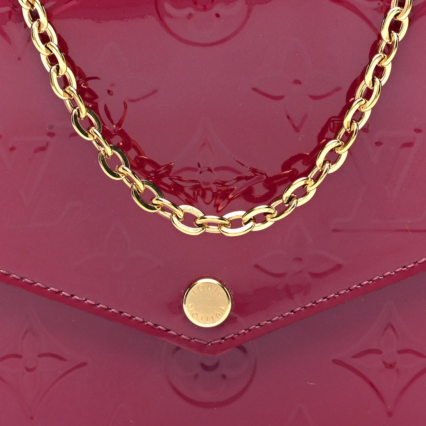 Vernis Felicie Chain Wallet Magenta