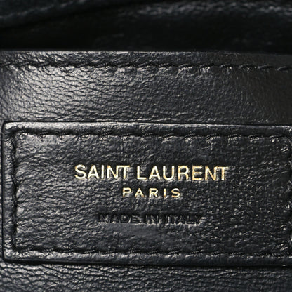 Saint Laurent Patent Calfskin Matelasse Monogram Small Vicky Chain Bag Black 6 of 10