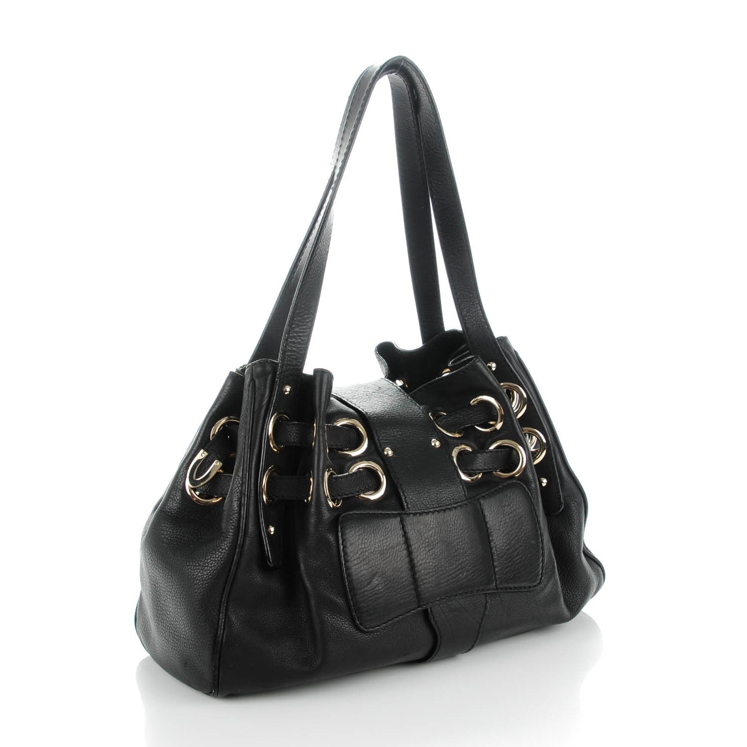 Jimmy Choo Calfskin Riki Black 3 of 7