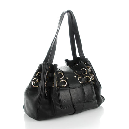 Jimmy Choo Calfskin Riki Black 3 of 7