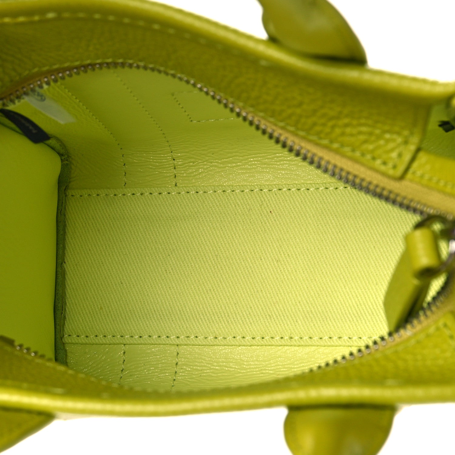 Marc Jacobs Grained Calfskin Mini The Tote Bag Citronella 5 of 8