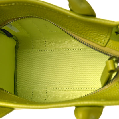 Marc Jacobs Grained Calfskin Mini The Tote Bag Citronella 5 of 8