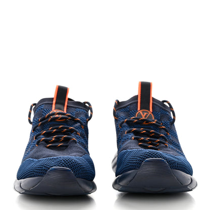 Louis Vuitton Knit Damier Mens Fastlane Sneakers 10 Cobalt 2 of 8