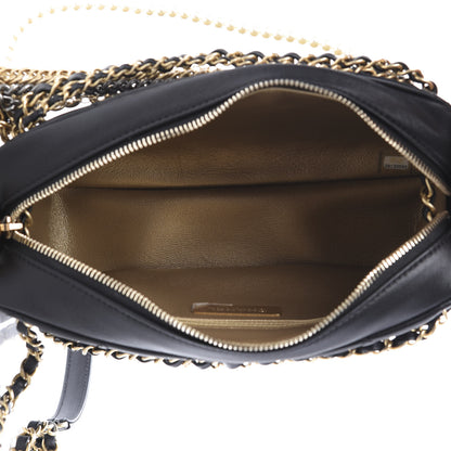 Chanel Lambskin Quilted All About Chains Camera Bag Black 5 of 11