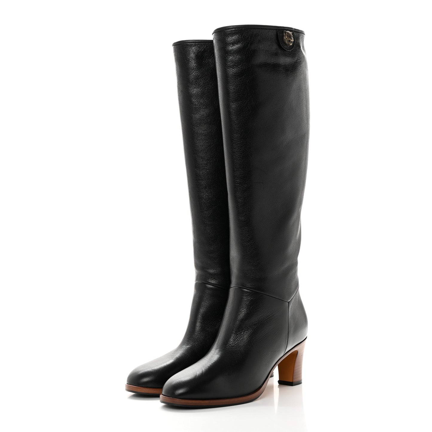 Calfskin Piuma Lux Energy High Boots 35 Black