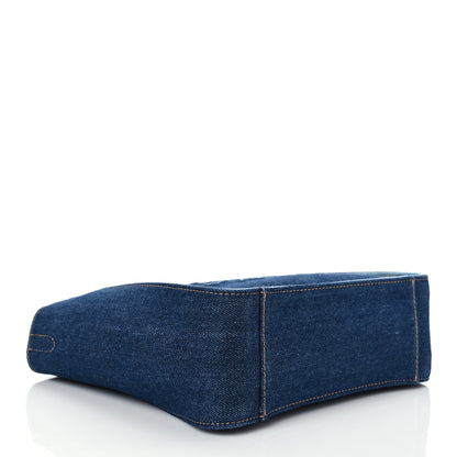 Stella McCartney Eco Alter Denim Perforated Logo Mini Crossbody Orion Blue 4 of 8