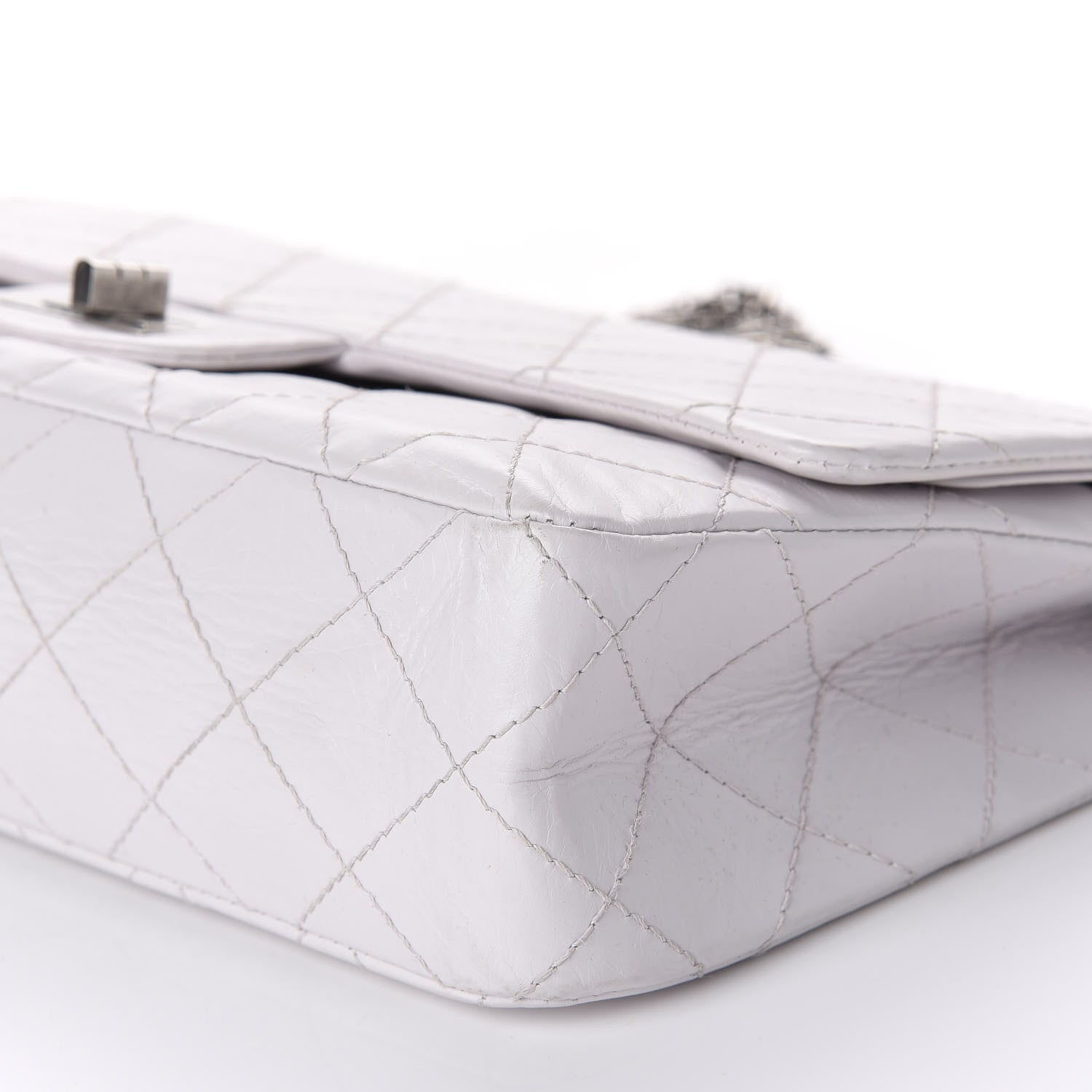 Chanel Aged Calfskin 50th Anniversary 2.55 Reissue 227 White 8 of 14