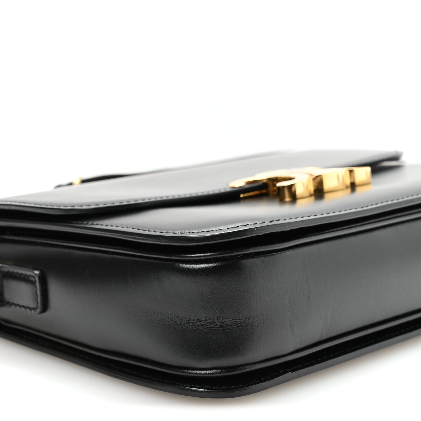 Shiny Calfskin Medium Triomphe Black