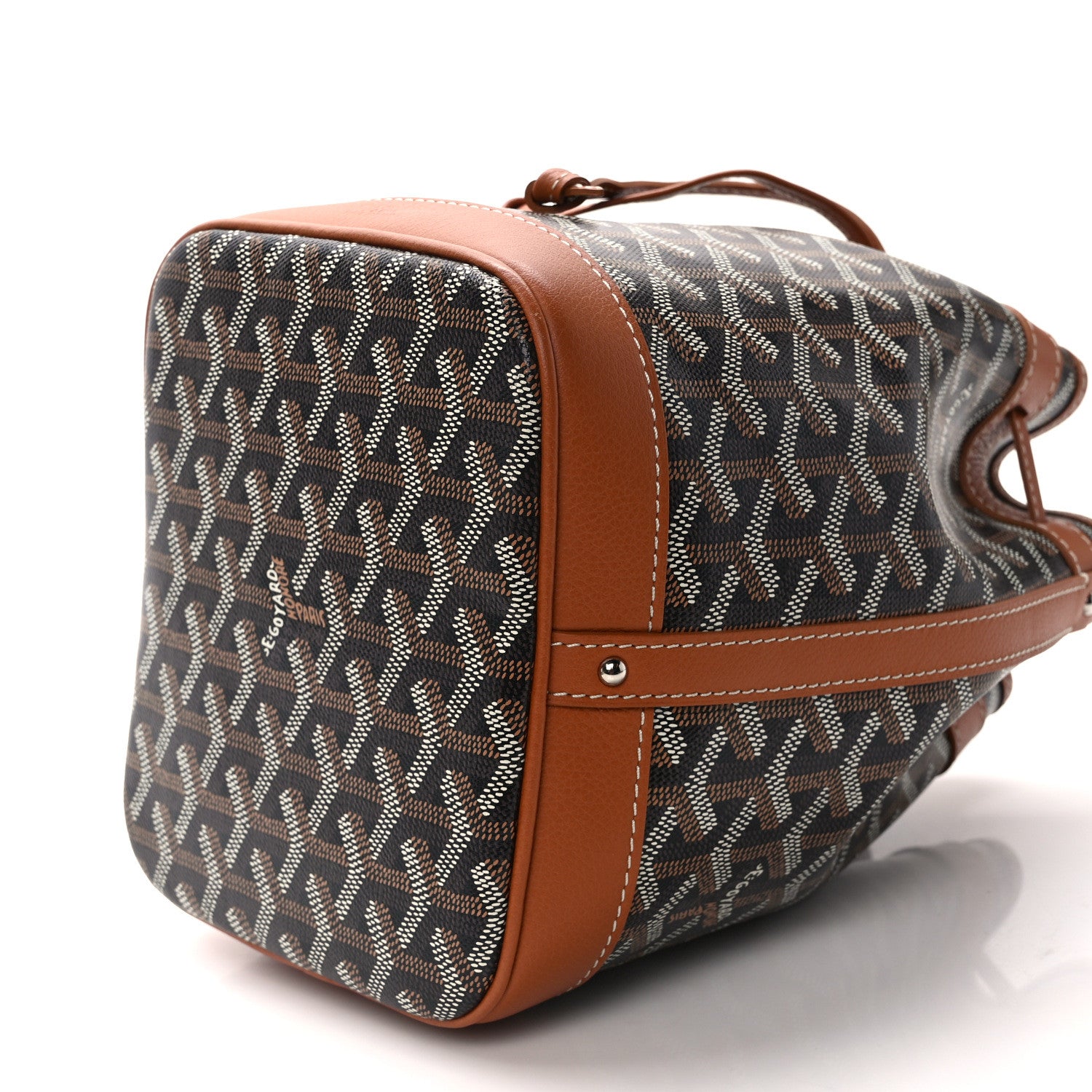 Goyard Goyardine Petit Flot Bucket Bag PM Black Gold 9 of 10