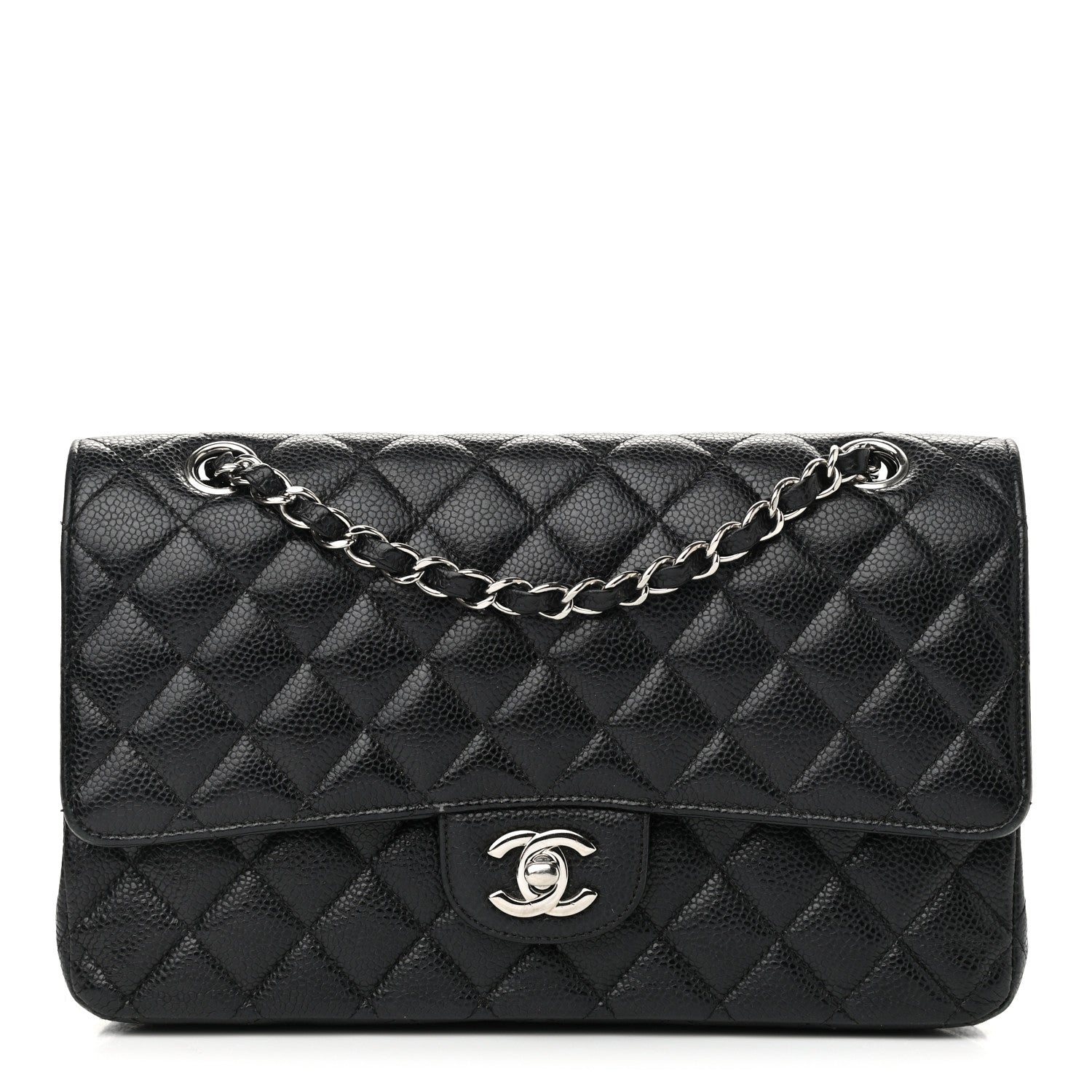 Chanel Caviar Quilted Medium Double Flap Black 1 of 13