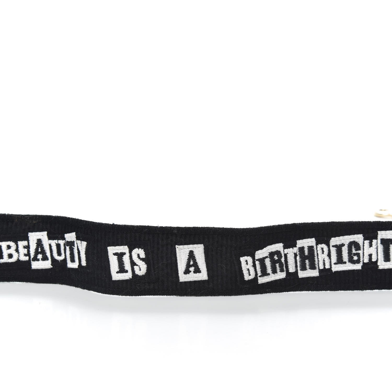 Valentino Garavani X JAMIE REID Canvas Embroidered Rockstud Guitar Strap Black 5 of 7