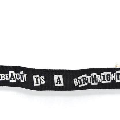 Valentino Garavani X JAMIE REID Canvas Embroidered Rockstud Guitar Strap Black 5 of 7