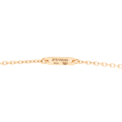 Van Cleef & Arpels 18K Rose Gold Carnelian Sweet Alhambra Pendant Necklace 5 of 6