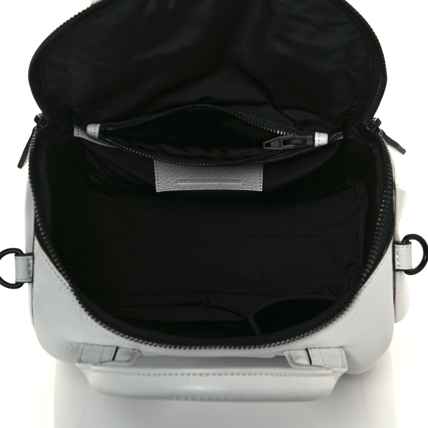 Alexander Wang Pebbled Lambskin Rockie White Black Hardware 5 of 17