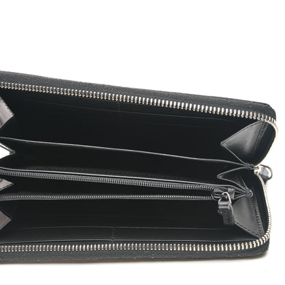 Gucci GG Supreme Monogram Kingsnake Zip Around Wallet Black 5 of 6