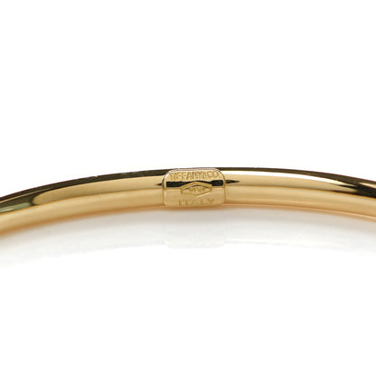 Tiffany 18K Yellow Gold 3mm Bangle Bracelet 4 of 4