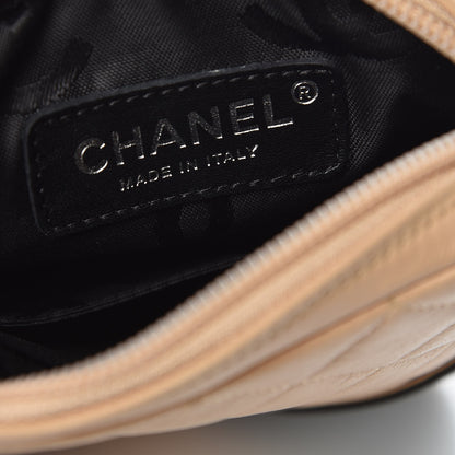 Chanel Calfskin Quilted Small Cambon Messenger Beige Black 6 of 10