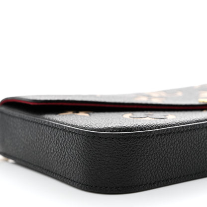 Louis Vuitton Empreinte Monogram Giant Felicie Pochette Black Beige 8 of 13