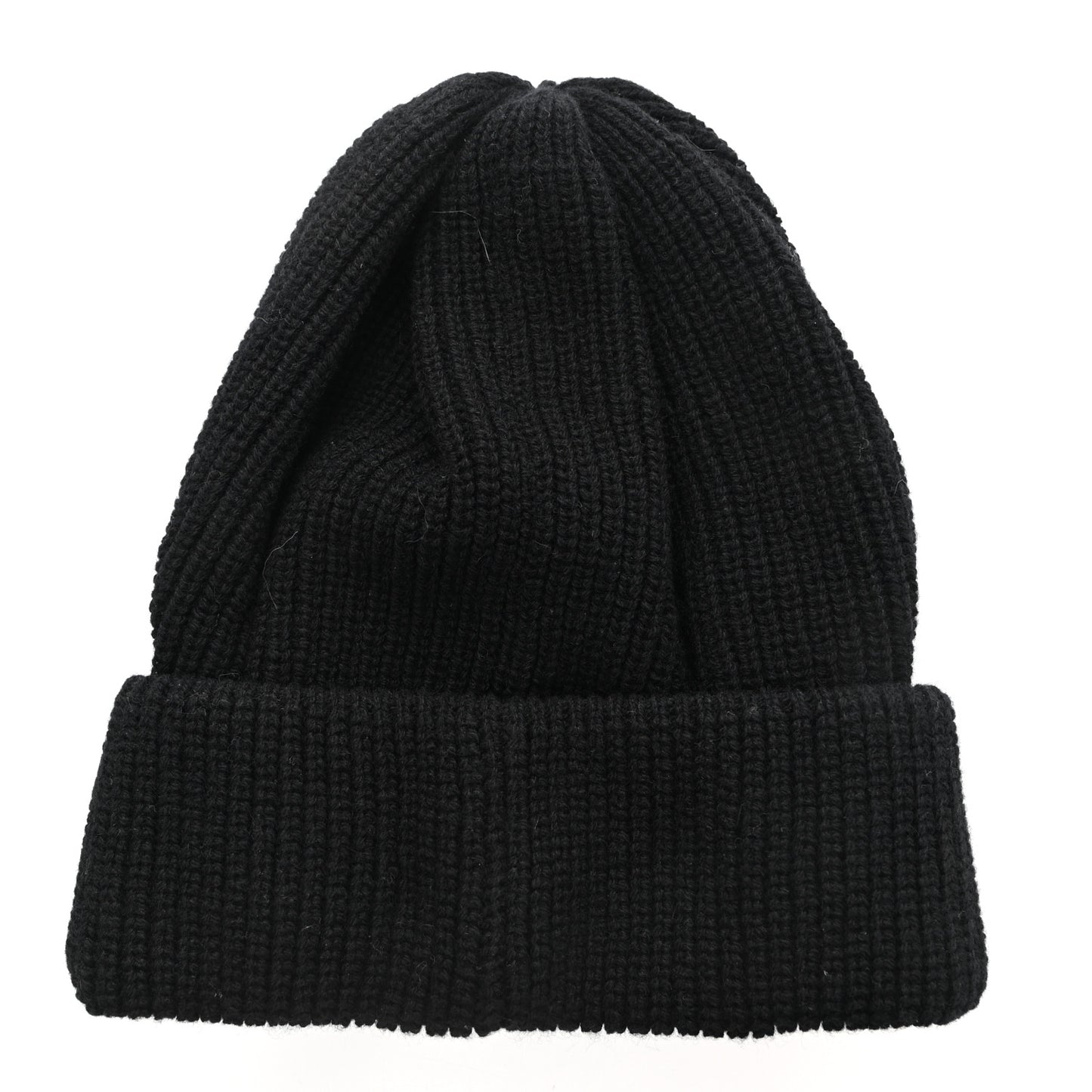 Cashmere Logo Beanie Hat Black White